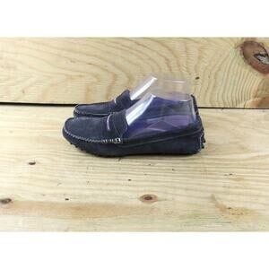 Manolo Blahnik Womens Shoes 6.5 Gray Purple Suede Roadster Driving Moccasin Itay